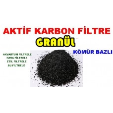 Aktif Karbon Kömür Bazlı Filtre Malzemesi Granül 500 Gr