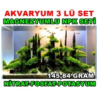 Akvaryum 3 Lu Makro Set Magnezyumlu Ana Besin Maddeleri