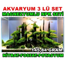 Akvaryum 3 Lu Makro Set Magnezyumlu Ana Besin Maddeleri