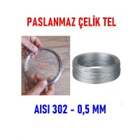 Paslanmaz Celik Tel 0.5 mm 10 Metre