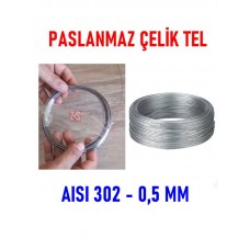 Paslanmaz Celik Tel 0.5 mm 10 Metre