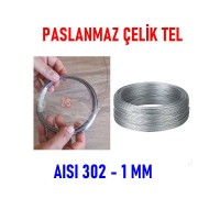 Paslanmaz Celik Tel 1 mm 10 Metre