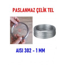 Paslanmaz Celik Tel 1 mm 4.5 Metre