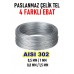 Paslanmaz Celik Tel 0.8 mm 10 Metre