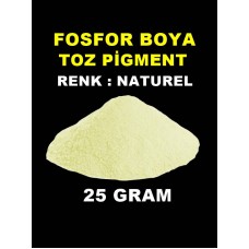 Fosfor Boya Karanlıkta Parlayan Naturel 25 Gram