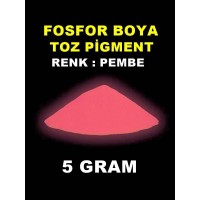 Fosfor Boya Karanlıkta Parlayan Pembe 5 Gram