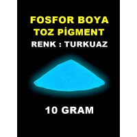 Fosfor Boya Karanlıkta Parlayan Turkuaz 10 Gram