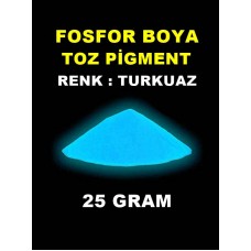 Fosfor Boya Karanlıkta Parlayan Turkuaz 25 Gram