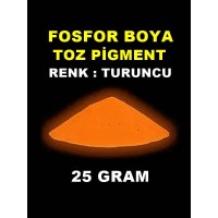 Fosfor Boya Karanlıkta Parlayan Turuncu 25 Gram