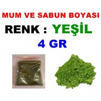 Mum ve Sabun Boyası Yeşil 4 Gr