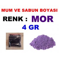 Mum ve Sabun Boyası Mor 4 Gr