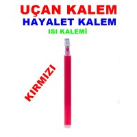 Uçan Kalem Isı Kalemi Hayalet Kalem Kırmızı