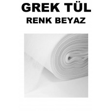 Grek Tül Beyaz Renkli En 2 Uzunluk 2 Metre