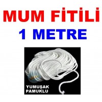 Mum Fitili Pamuklu Yumuşak Fitil 1 Metre